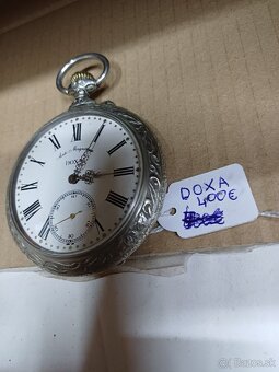 Predám starozitne vreckové hodinky značka doxa - 2