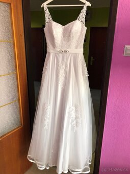 Svadobné šaty-veľkost 38 - 2