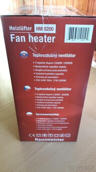 teplovzdušný ventilátor - 2
