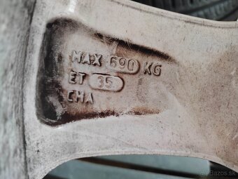 Predám letné pneu Falken 225/45 R17+ Elektróny 5x112 R17 - 2