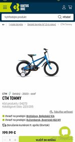 Detský chlapčenský CTM Bicykel 16 - 2
