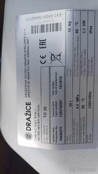 Nový elektrický ohrievač dražice TO 20 - 2