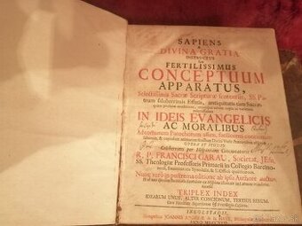 Stará vzácna hrubá kniha z r. 1731 - 2