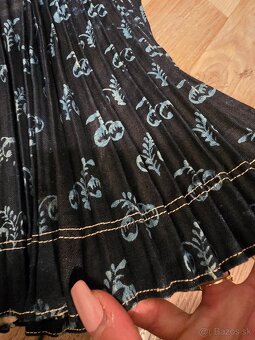 Stary kroj MODROTLAČ sukne Spiš (mam viac kusov) - 2