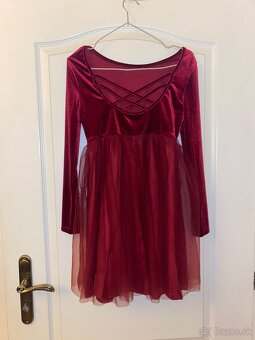 Shein bordove saty velkost 152 - 2