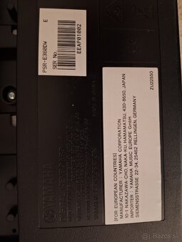 Klavesy Yamaha PSR-E360 DW - 2