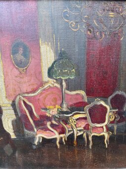 Starožitný obraz Klammer Mariska - 2