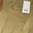 C&A 2x khaki príjemné podšité tielka s hrubými ramienkami - 2