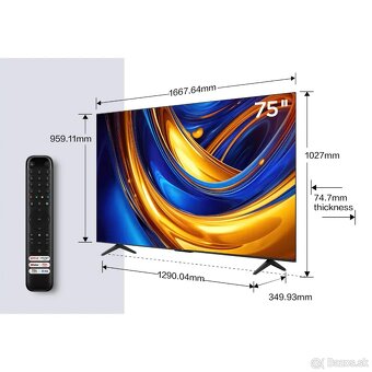 Predam TV 75” TCL 75P655 - 2