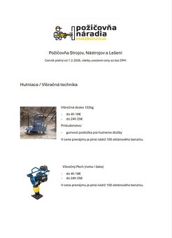 POŽIČOVŇA NÁRADIA HABOVKA - 2