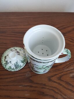 Čajový porcelánový hrnček - 2