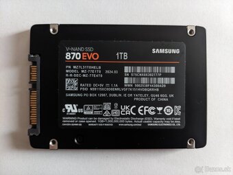Samsung 870 EVO 1TB, 2,5, SATA III - 2