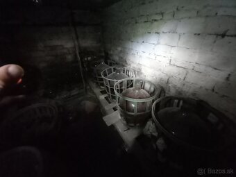 Demižony a jeden 200 l drevenny sud lacno - 2