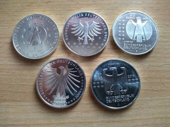 Strieborné Nemecké euromince 20€ a 10€ - 2