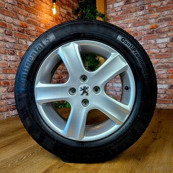 Alu disky orig. PEUGEOT R16 + letné pneu 205/60 R16 - 2