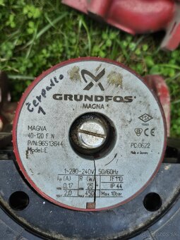Predám obehové čerpadlá Grundfos + filtre 2" - 2