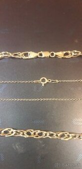 Strieborna retiazka 925 40 cm a naramok 20 cm tiez 925 - 2