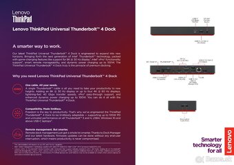 ThinkPad Universal TB4 Dock [40B00135EU] - 2