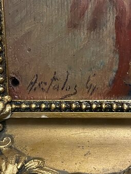 starožitny obraz - ciganka - 2