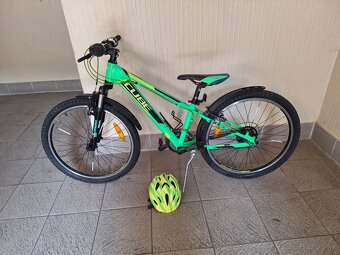 Predám detský bicykel 24kola Cube zeleny - 2