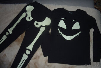 Domáci komplet- KOSTRIČKA-FLUORESKUJE V TME, v.158/164 - 2