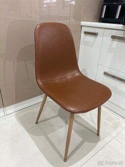 Predám 6ks hnedých stoliciek - 2
