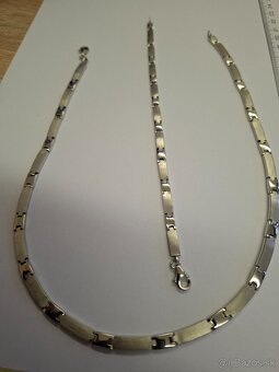Strieborný set - náramok a náhrdelník - 2
