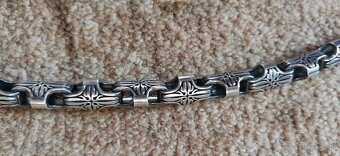 Predám zakazkovú striebornú reťaz retiazku 925 excelentný di - 2