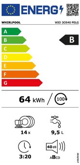 WHIRLPOOL WIO 3O540 PELG 40db - 2