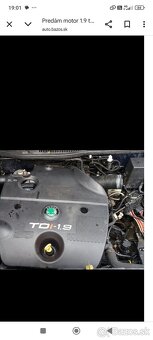 Predám motor škoda Octavia 1.9 TDI 81 kv - 2