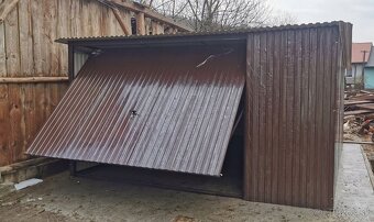 Plechová garáž 4×5 m – RAL 8017 (Hnedá) - 2