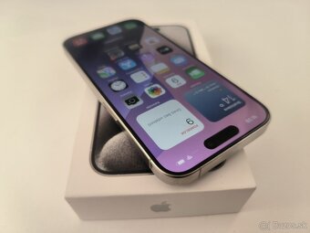 apple iphone 15 PRO 128gb White Titanium / Batéria 100% - 2