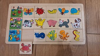 Mix hraciek drevo, montessori.. - 2