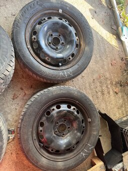 R15 zimná sada ŠKODA FABIA rozteč 5x100 195/55R15 - 2