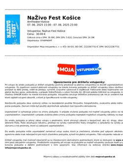 NAŽIVO FEST Košice 7.6.2025 - 2