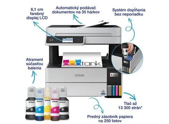 Predám NOVÚ multifunkčnú tlačiareň Epson EcoTank L6460 – len - 2