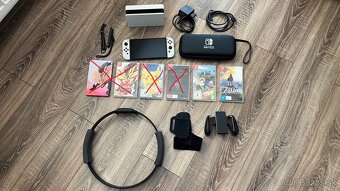 Predám Nintendo Switch OLED (biela) + hry – skvelý balík - 2