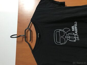 KARL LAGERFELD black damske tricko S made in italy - 2