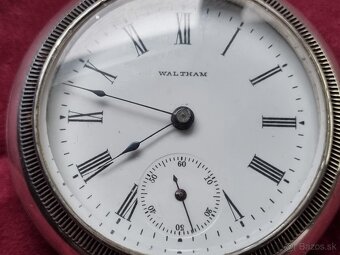 Veľké vreckové hodinky,Waltham. - 2