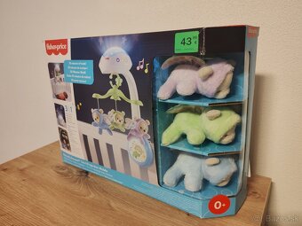 Predám Fischer-Price 3v1 projekčný kolotoč nad postieľku - 2