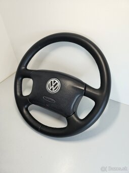 Originál VW t4 kožený volant Caravelle Multivan Transporter - 2