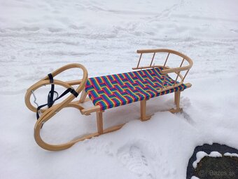 Detské drevené sánky. - 2