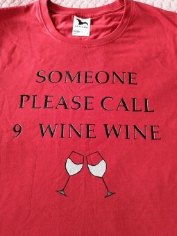 Maľované tričko Wine L dámske - 2
