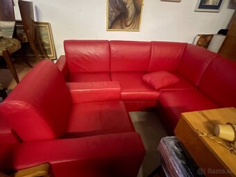 Kožená rohová sedačka - 2