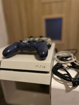 PlayStation 4 – biela, 500 GB, výborný stav - 2