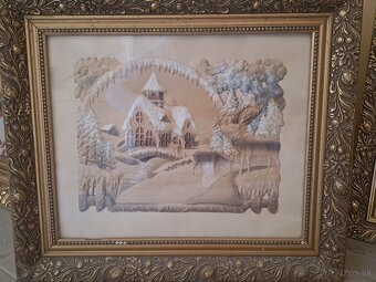 Predám obraz zarámovaný 58x46 cm - 2