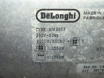 DeLonghi rura MW865 - 2