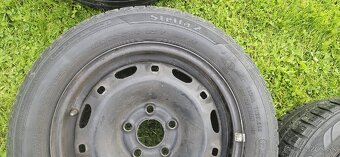 Predám plechové disky r14 5ks s letnými gumami - 2