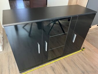 komoda čierna 120x80 - 2
