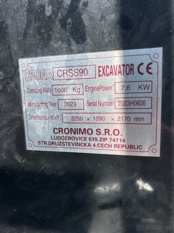 Na predaj minibager Crona 90 - 2